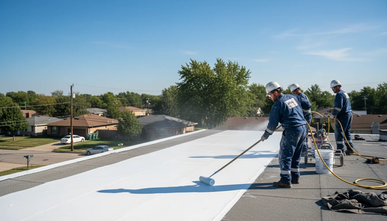 Commercial roof coating in Farley, IA near me